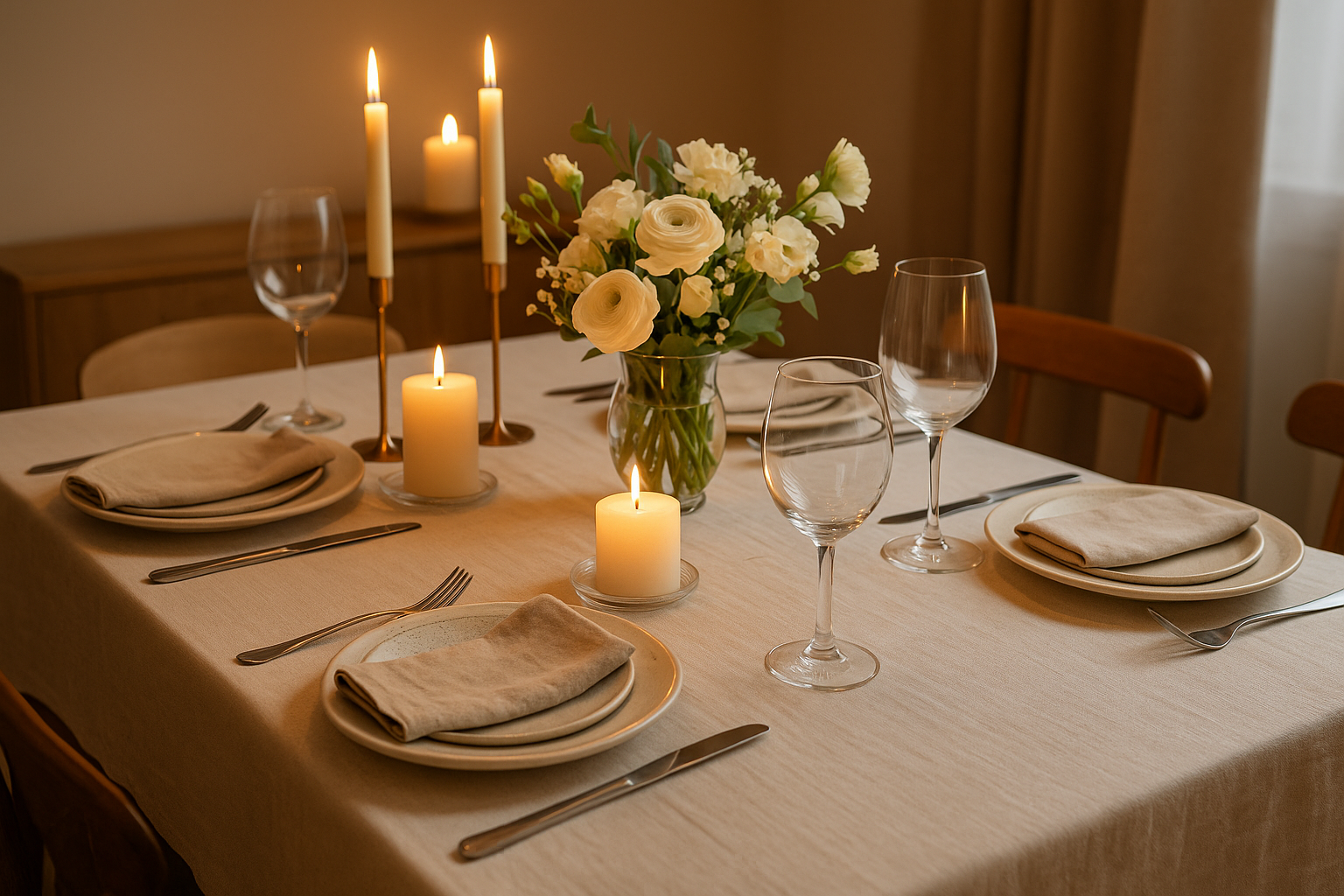 Arrangements für das Abendessen – Tipps für ein stilvolles und gemütliches Esserlebnis