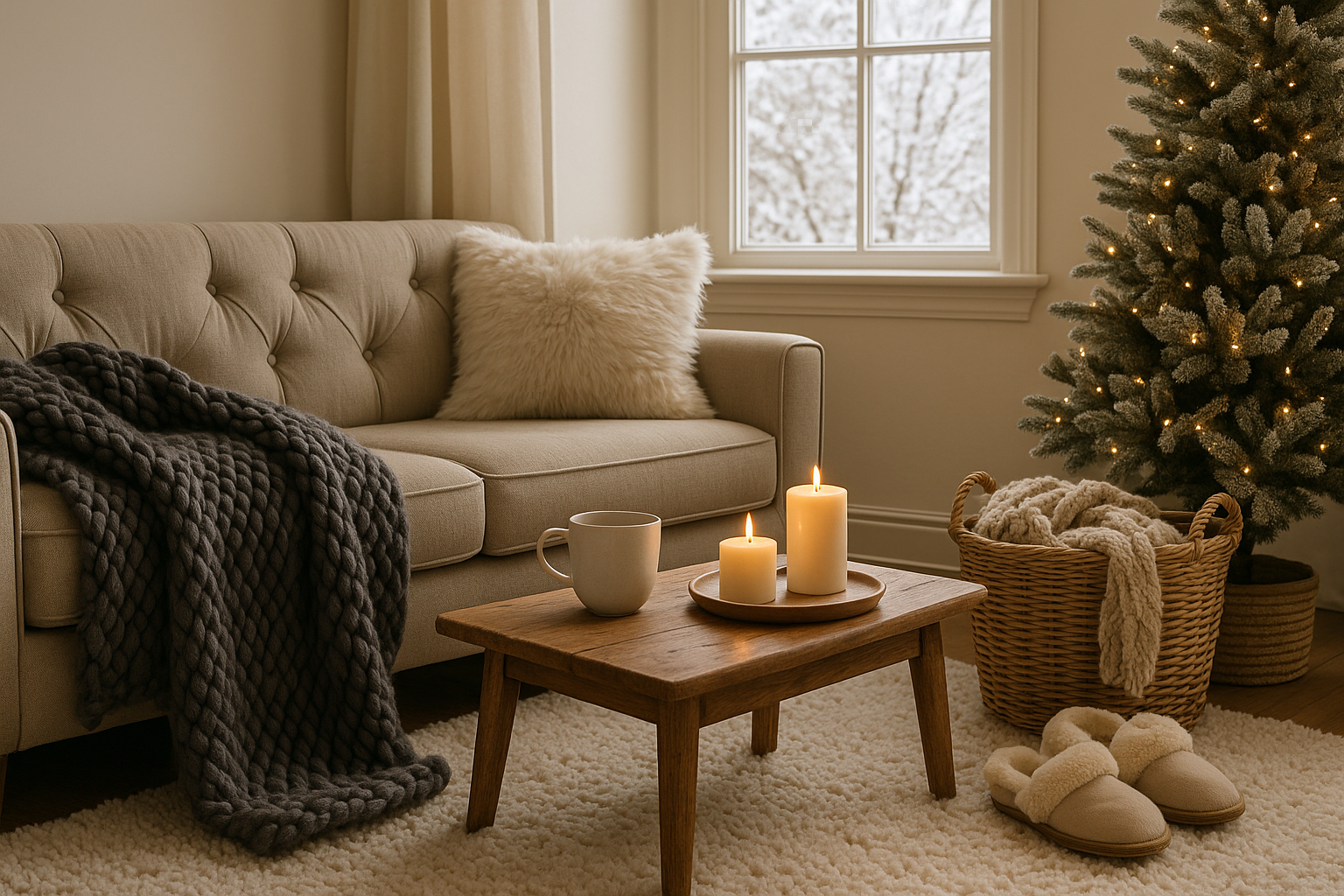 Essentielle Winter-Hausaccessoires, um dich gemütlich zu halten