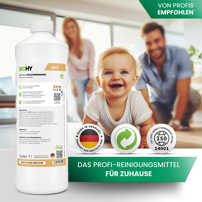 BiOHY Premium limpiador de tapicerías, limpiador textil, limpiador de tapicerías, limpiador de sofás