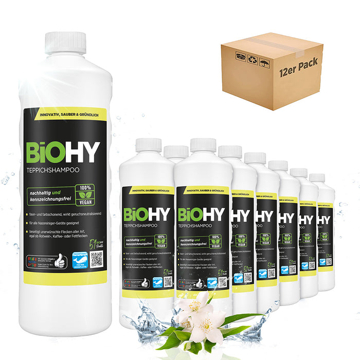 BiOHY Teppichshampoo, Teppichreiniger, Teppichreinigungsmittel, Teppichschaum