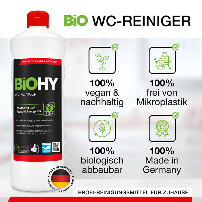 BiOHY WC-Reiniger, Toilettenreiniger, Urinsteinentferner, WC-Reiniger, B2B