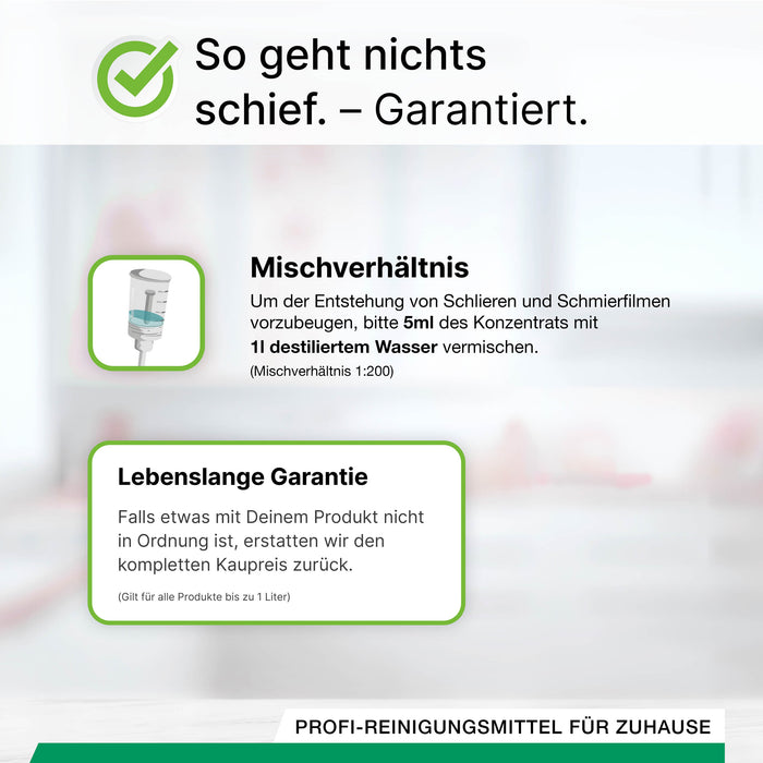 BiOHY Wischroboter Reinigungsmittel für Reinigungsstationen, Reiniger für Wischroboter, Nicht schmäumender Bodenreiniger, Bio-Konzentrat, B2B