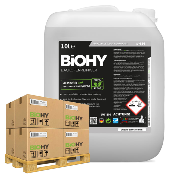 BiOHY limpiador de hornos, limpiador de hornos, desengrasante, concentrado, B2B