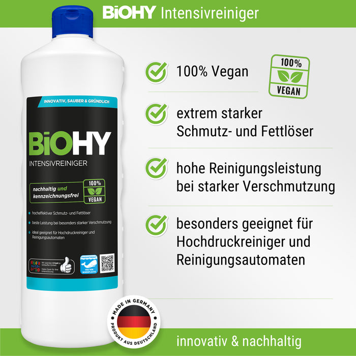 BiOHY set completo de limpiador profesional (botella 8x1l) + dosificador