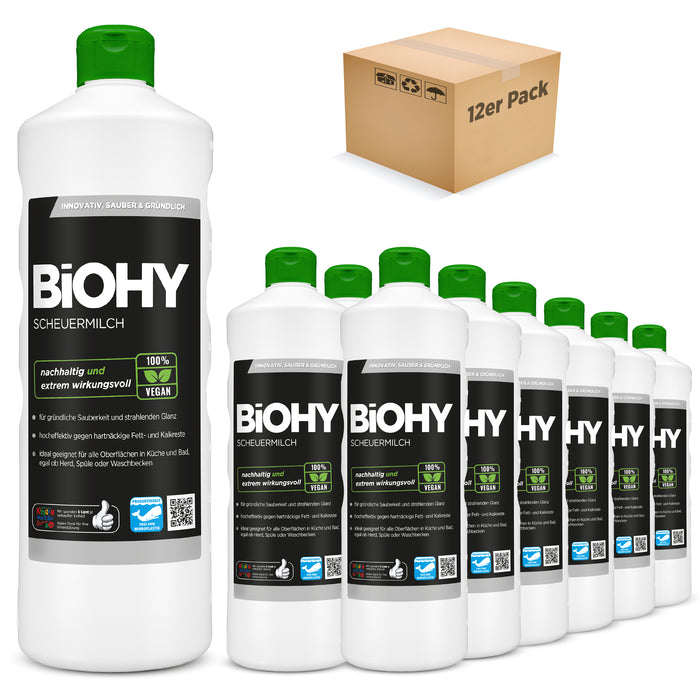 BiOHY Scheuermilch, Herdreiniger, Küchenreiniger,  Reinigungsmilch, B2B