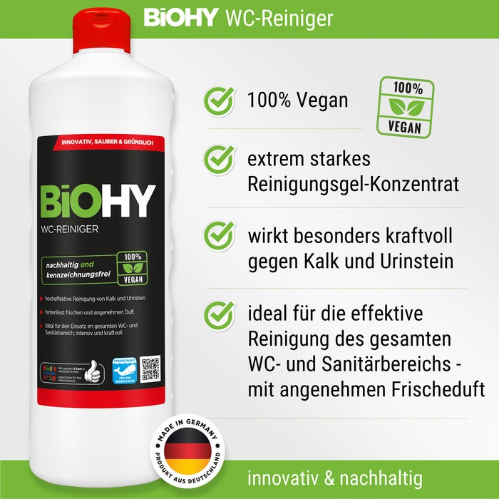 BiOHY set completo de limpiador profesional (botella 8x1l) + dosificador