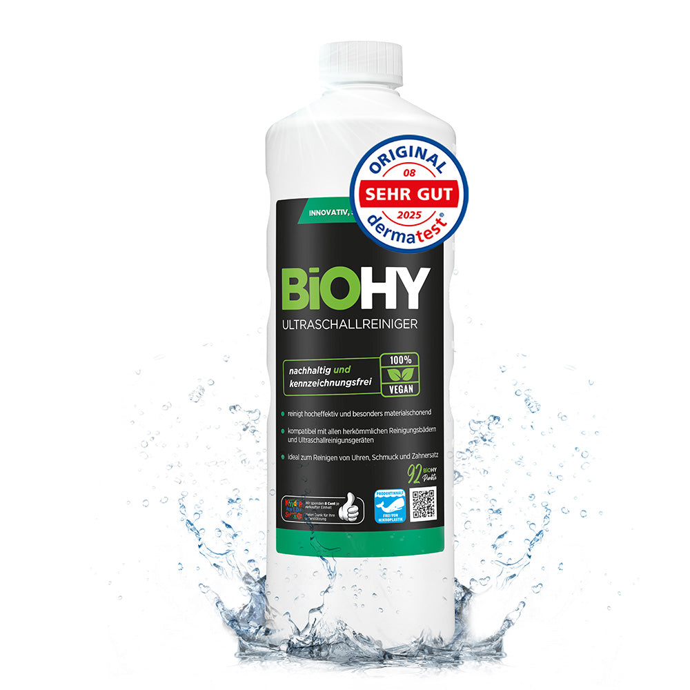 BiOHY Ultraschallreiniger, Ultraschallbad Reiniger, Ultraschall Reinigungsmittel, Reiniger für Ultraschallgerät