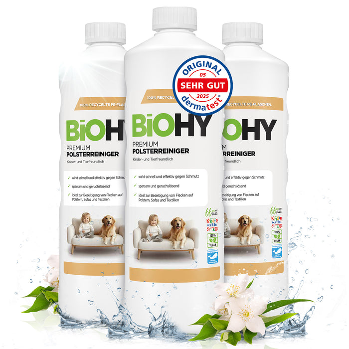 BiOHY Premium limpiador de tapicerías, limpiador textil, limpiador de tapicerías, limpiador de sofás
