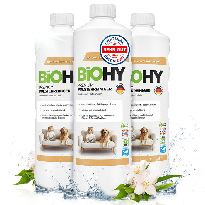 BiOHY Premium limpiador de tapicerías, limpiador textil, limpiador de tapicerías, limpiador de sofás