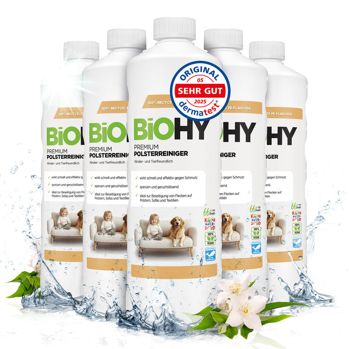 BiOHY Premium limpiador de tapicerías, limpiador textil, limpiador de tapicerías, limpiador de sofás