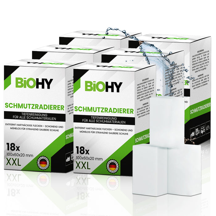 BiOHY Schmutzradierer - Zauberschwämme für Schuhe, Küche, Bad & mehr