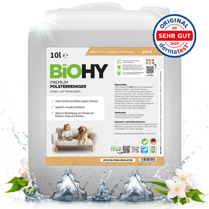 BiOHY Premium limpiador de tapicerías, limpiador textil, limpiador de tapicerías, limpiador de sofás