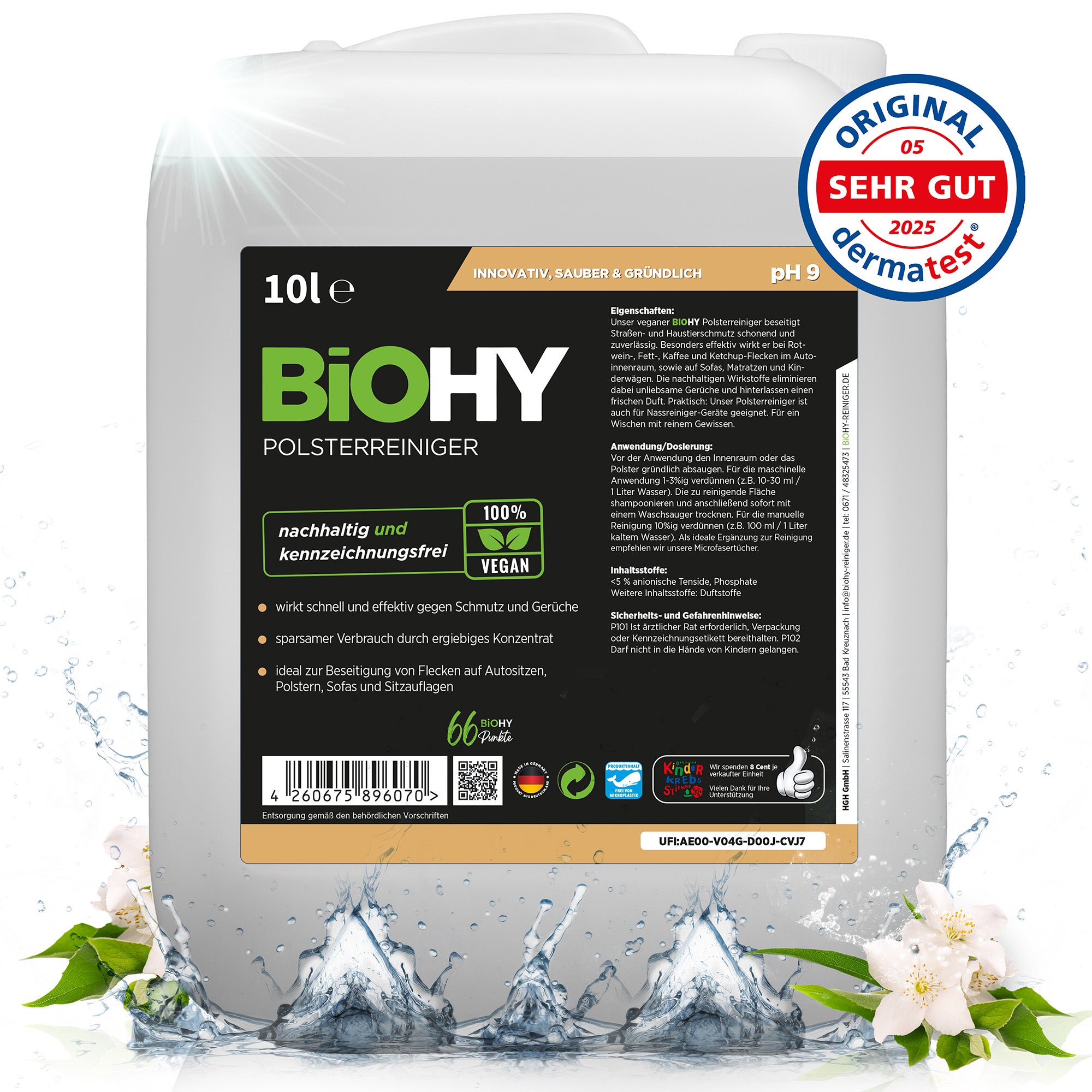 BiOHY upholstery cleaner, textile cleaner, upholstery cleaning agent, sofa cleaner