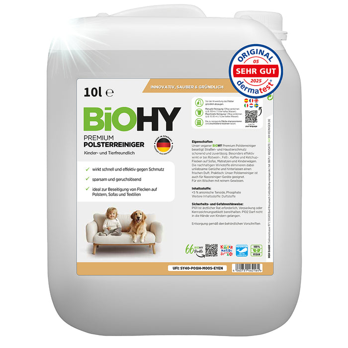 BiOHY Premium limpiador de tapicerías, limpiador textil, limpiador de tapicerías, limpiador de sofás