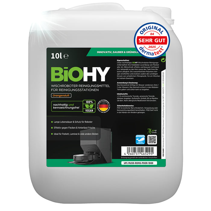 BiOHY Wischroboter Reinigungsmittel für Reinigungsstationen
