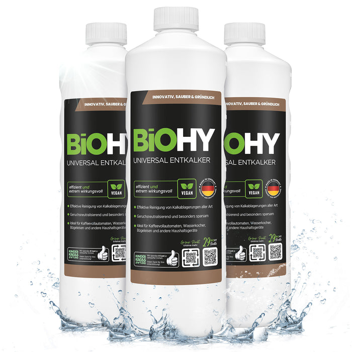BiOHY universal descaler, descaler, organic limescale remover, limescale cleaner