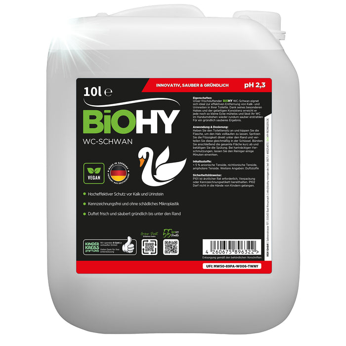 BiOHY WC-Schwan, Toilettenreiniger, WC-Ente, Kloreiniger