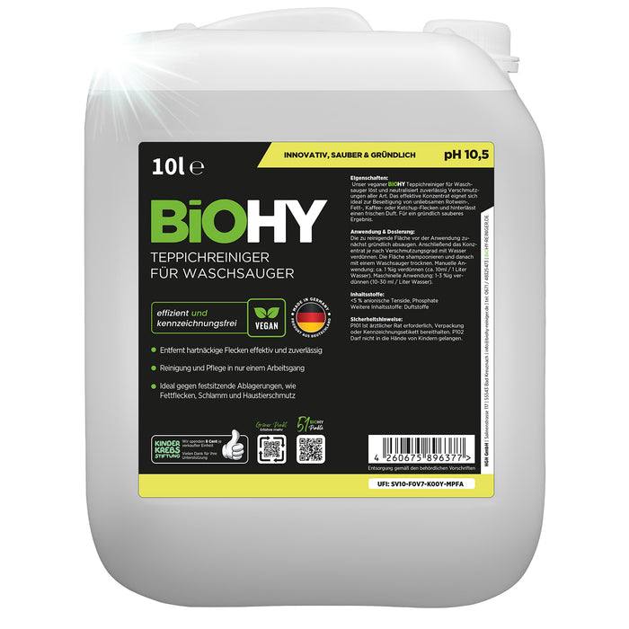 BiOHY Teppichreiniger für Waschsauger