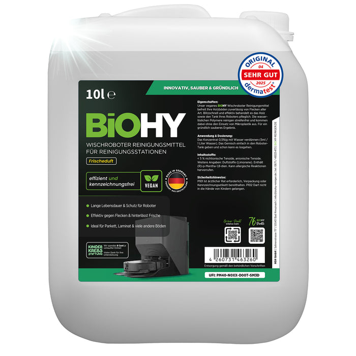 BiOHY Wischroboter Reinigungsmittel für Reinigungsstationen