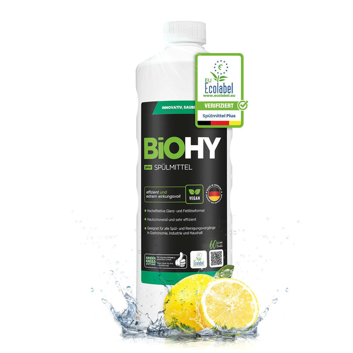 BiOHY Spülmittel Plus für fettiges Geschirr in Haushalt und Gastronomie
