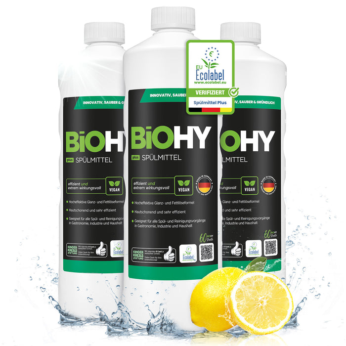 BiOHY washing-up liquid, dishwashing liquid, hand washing-up liquid, dishwashing liquid