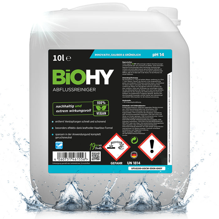 BiOHY Abflussreiniger, Rohrreiniger, Rohrfrei Mittel, Konzentrat