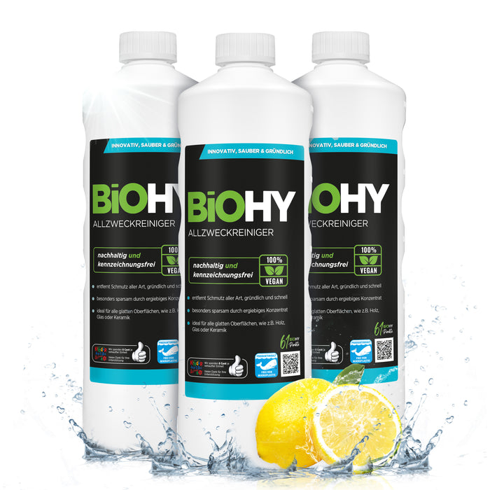 BiOHY limpiador multiusos, limpiador universal, concentrado orgánico