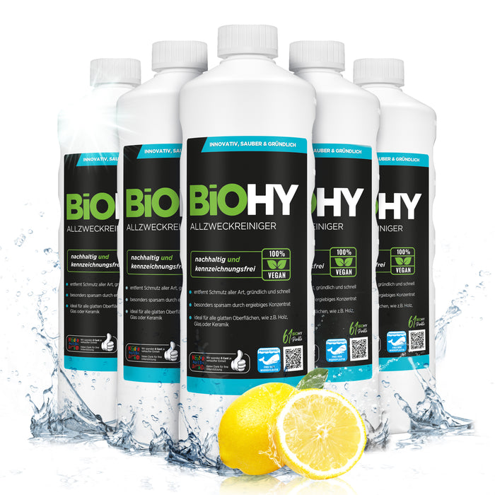 BiOHY limpiador multiusos, limpiador universal, concentrado orgánico