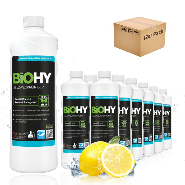 BiOHY limpiador multiusos, limpiador universal, concentrado orgánico