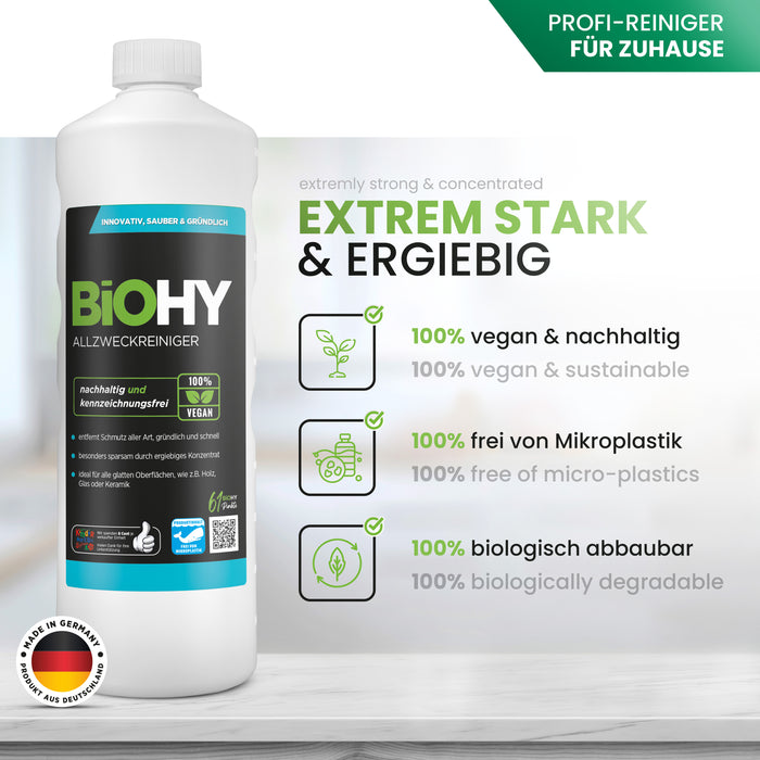 BiOHY limpiador multiusos, limpiador universal, concentrado orgánico