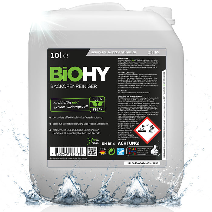 BiOHY Backofenreiniger, Backofenspray, Ofenreiniger, Fettlöser