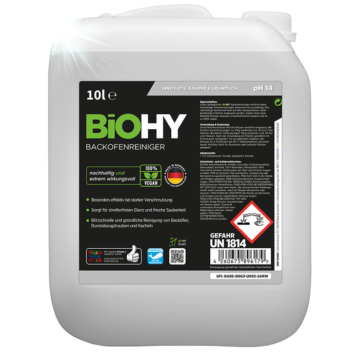 BiOHY limpiador de hornos, spray para hornos, limpiador de hornos, quitagrasas