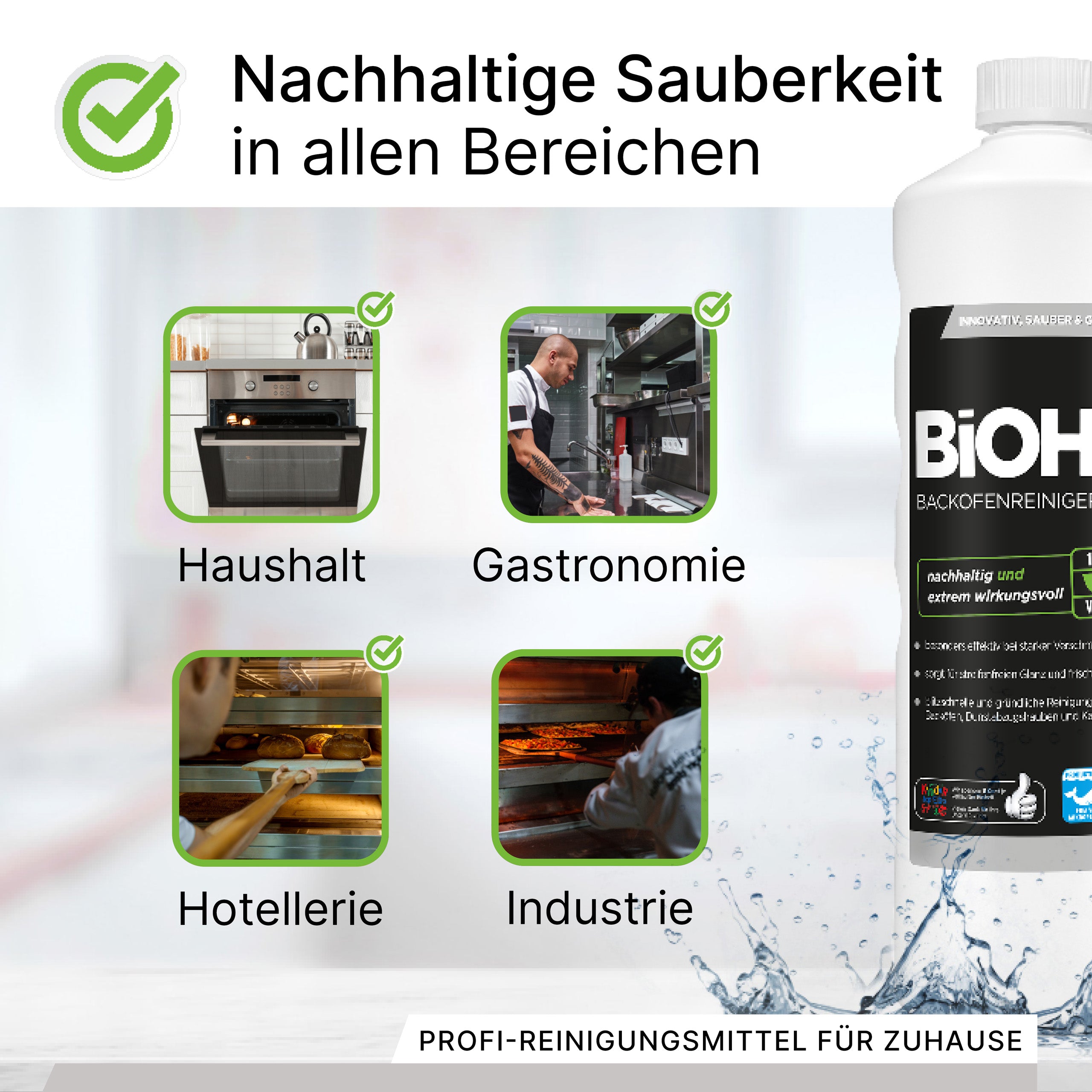 BiOHY Backofenreiniger, Backofenspray, Ofenreiniger, Fettlöser