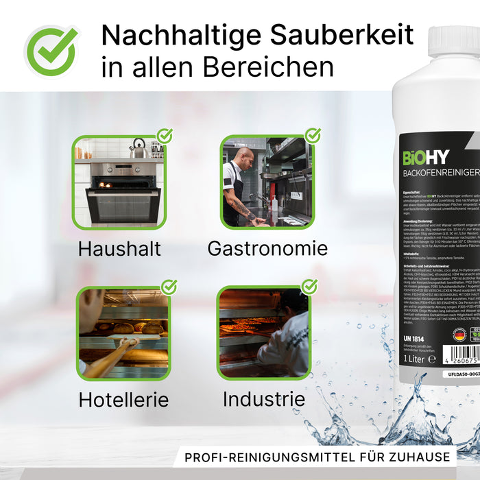 BiOHY Backofenreiniger, Backofenspray, Ofenreiniger, Fettlöser