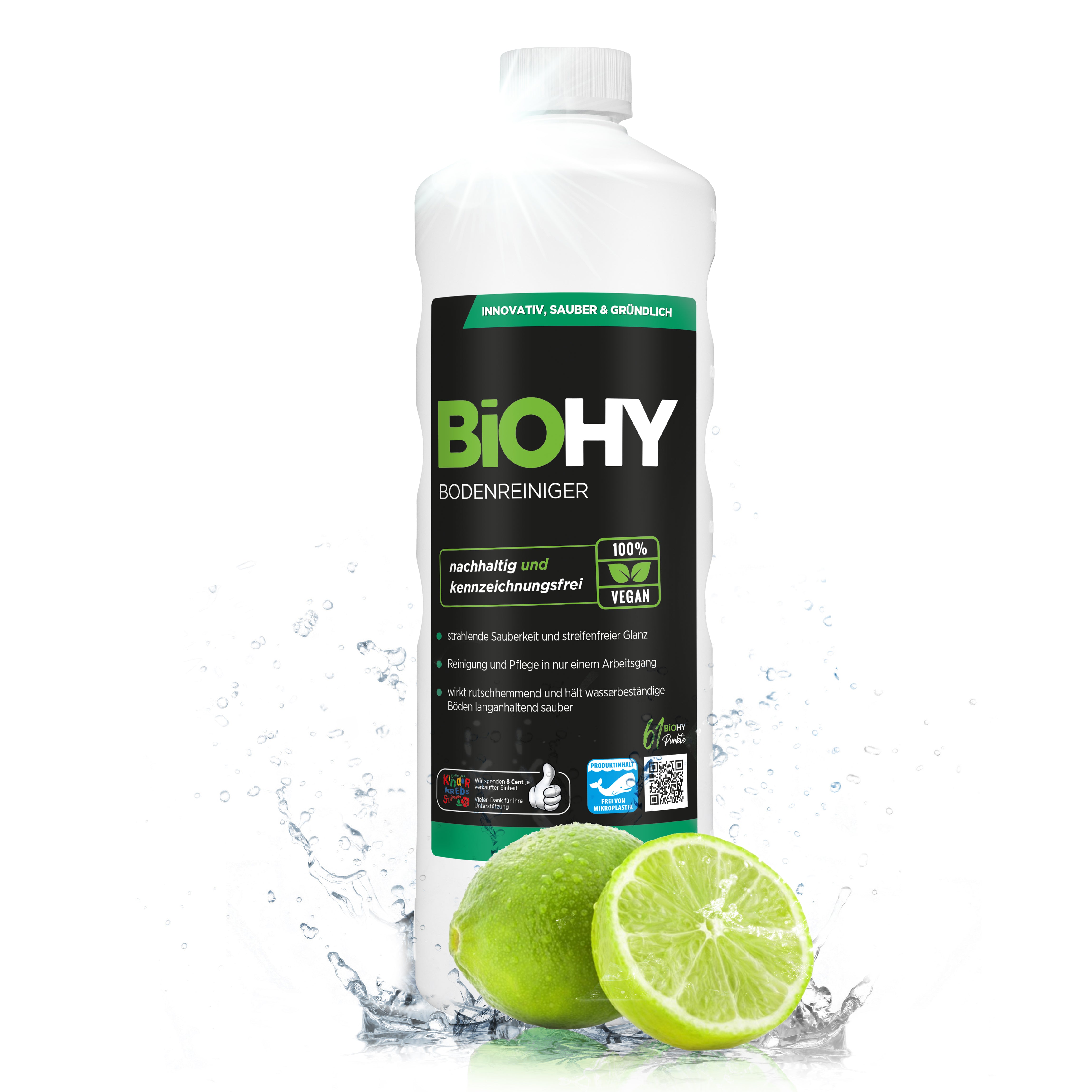 BiOHY limpiador de suelos, limpiador de suelos, limpiador de suelos sin espuma, concentrado orgánico