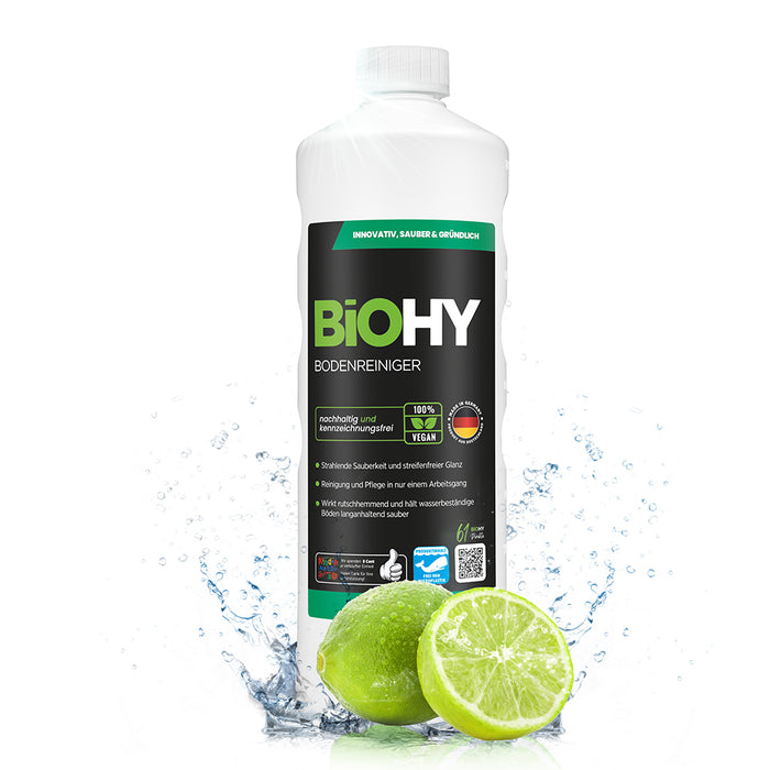 BiOHY Bodenreiniger, Fußbodenreiniger, Nicht schäumender Bodenreiniger, Bio-Konzentrat