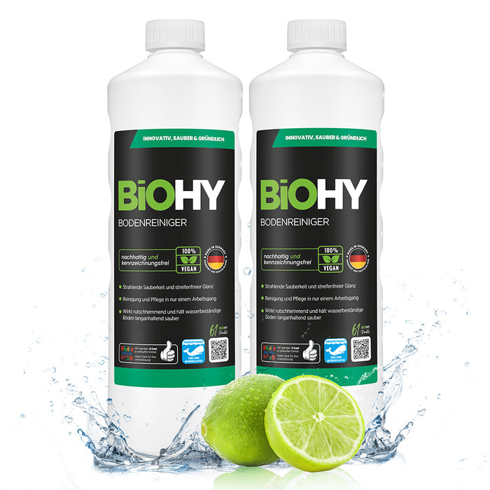 BiOHY Bodenreiniger, Fußbodenreiniger, Nicht schäumender Bodenreiniger, Bio-Konzentrat