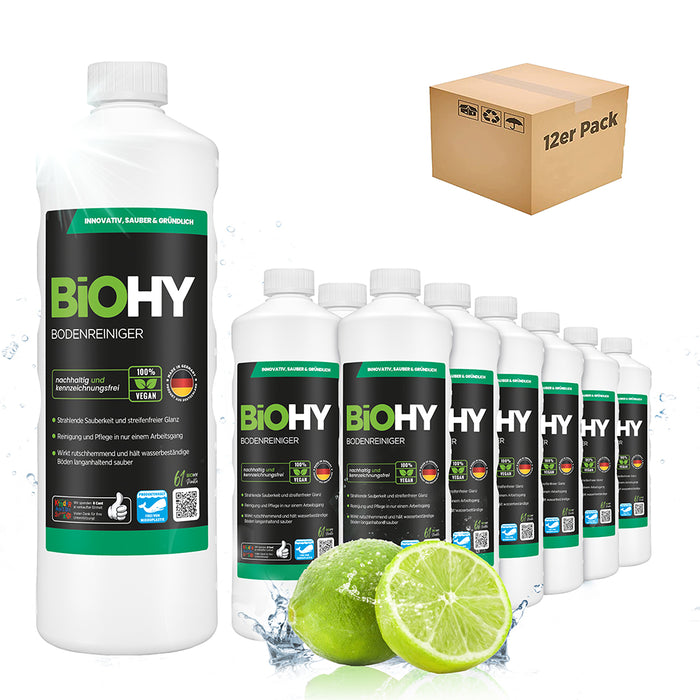BiOHY Bodenreiniger, Fußbodenreiniger, Nicht schäumender Bodenreiniger, Bio-Konzentrat