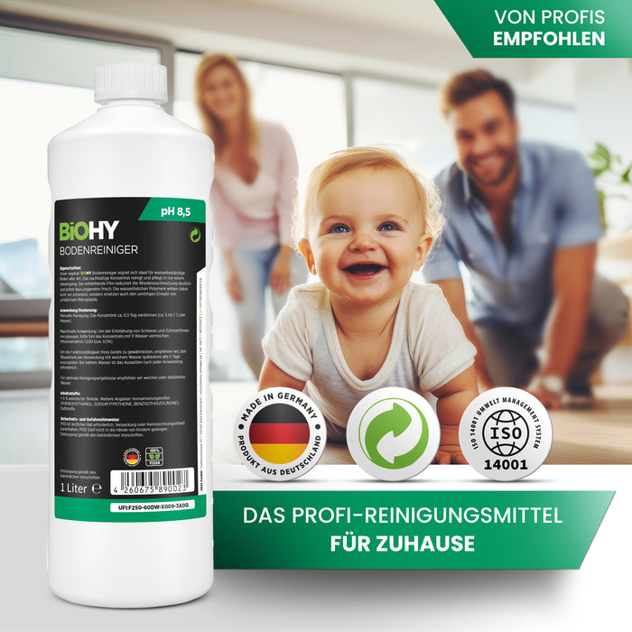 BiOHY floor cleaner, floor cleaner, non-foaming floor cleaner, organic concentrate