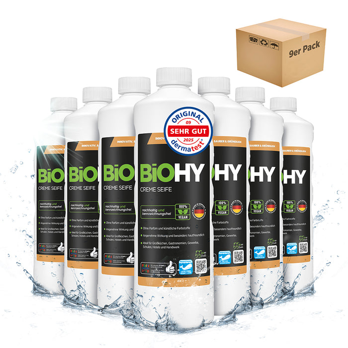 BiOHY cream soap, skin-friendly washing lotion, phosphate-free hand soap, moisturizing soap cream