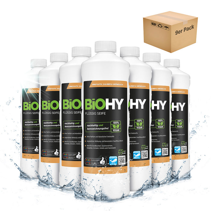 BiOHY Flüssig Seife, Flüssige Handseife, Gesichtsseife, Sensitive Waschlotion