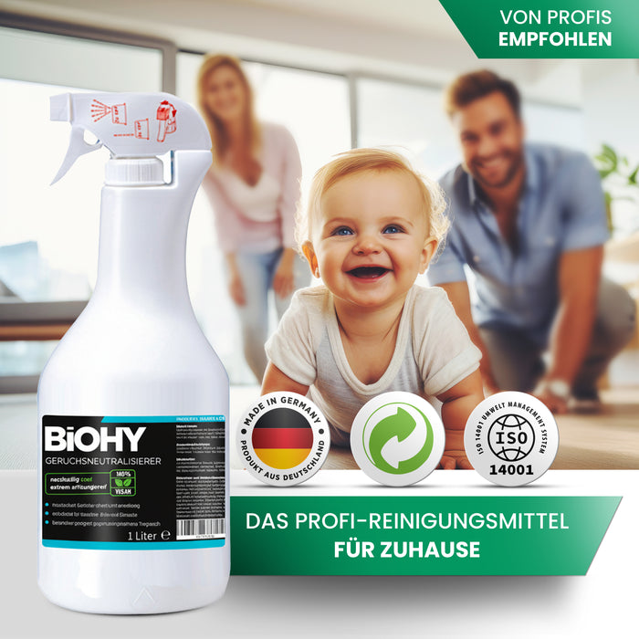 BIOHY neutralizador de olores, eliminador de olores, purificador de aire, eliminador de olores
