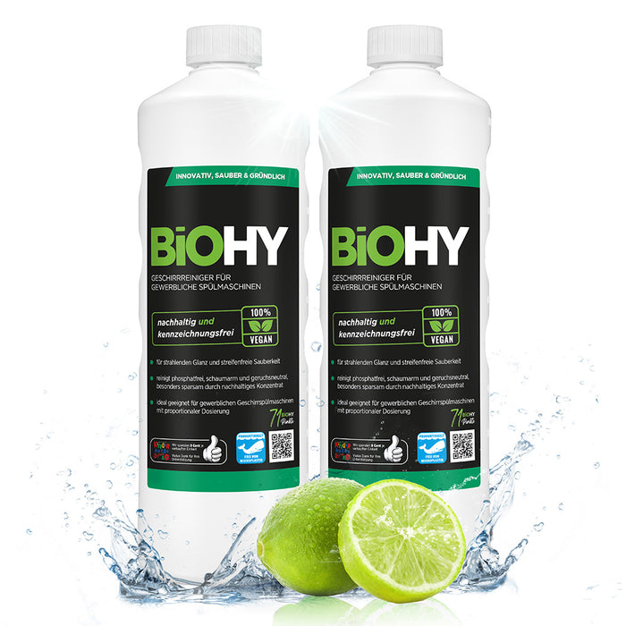 BiOHY Geschirrreiniger, Geschirrspülerreiniger,Spülmaschinenreiniger, Bio-Konzentrat