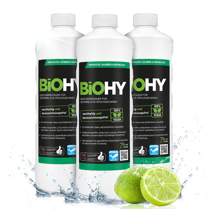 BiOHY Geschirrreiniger, Geschirrspülerreiniger,Spülmaschinenreiniger, Bio-Konzentrat