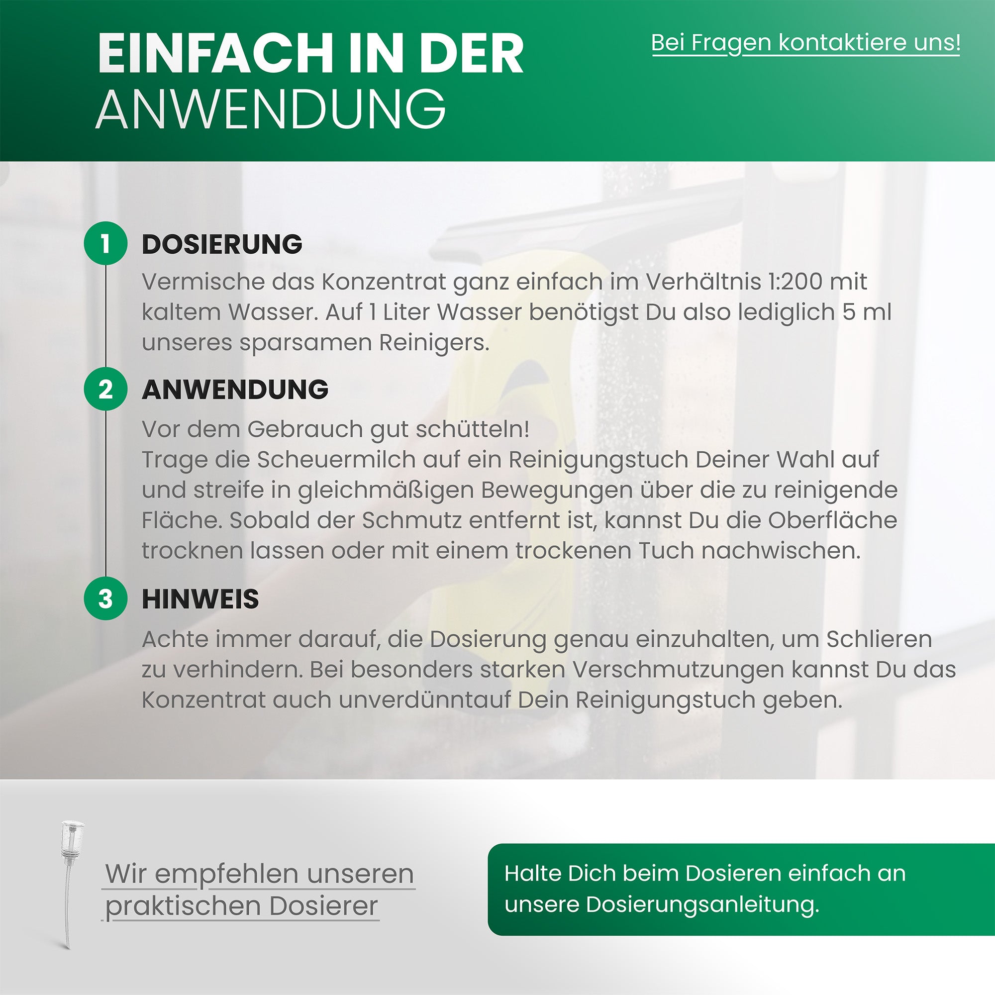 BiOHY glass cleaner for window vacuums, window cleaning agents, glass cleaners, window cleaners