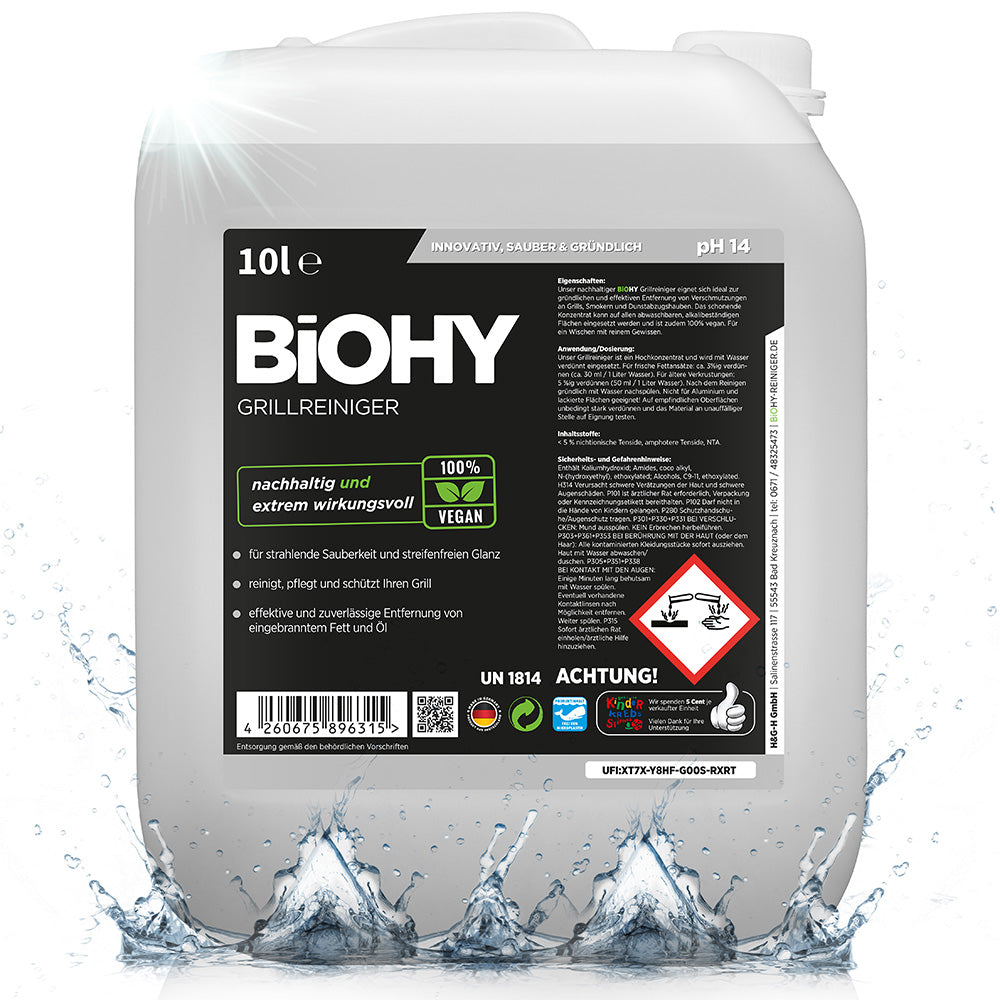 BiOHY grill cleaner, gas grill cleaner, BBQ cleaner, grill grate cleaner