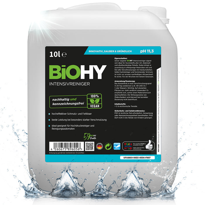 BiOHY limpiador intensivo, limpiador industrial, limpiador universal, limpiador concentrado