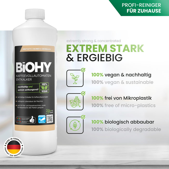 BiOHY descalcificador automático para cafeteras, descalcificador, descalcificador, descalcificador para máquinas de café