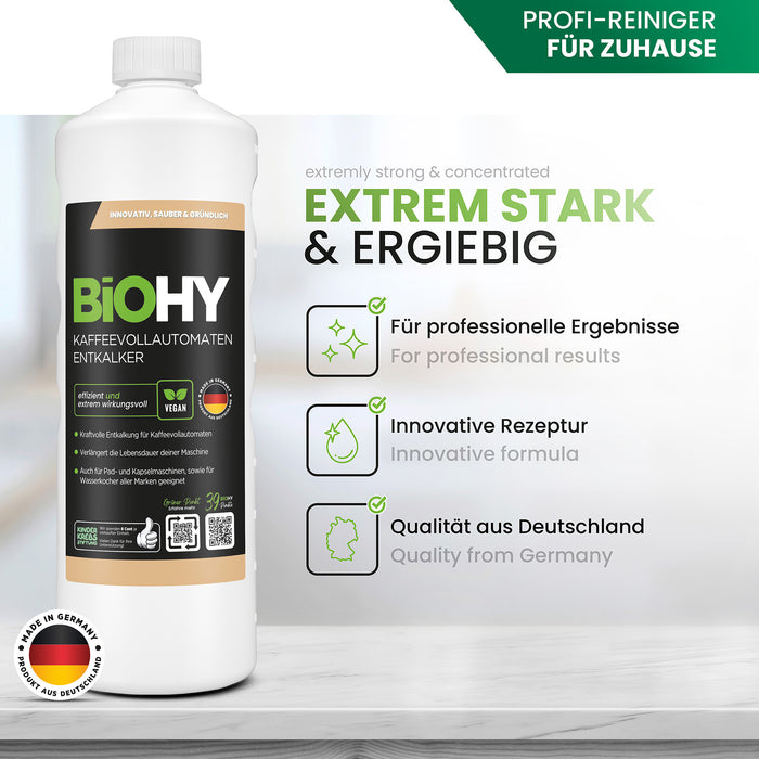 BiOHY descalcificador automático para cafeteras, descalcificador, descalcificador, descalcificador para máquinas de café