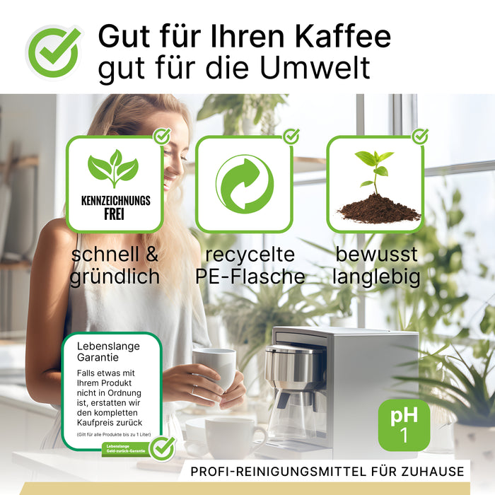 BiOHY descalcificador automático para cafeteras, descalcificador, descalcificador, descalcificador para máquinas de café